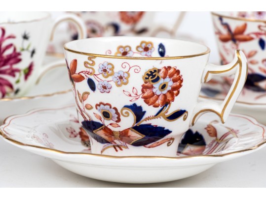 Seventeen Vintage Teacups And Saucers