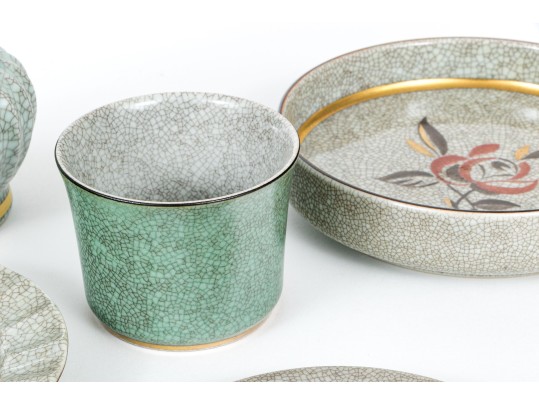 Group Of Seven Pieces Of Danish Royal Copenhagen Ceramics