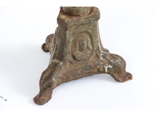 Pair Of Iron Candlesticks