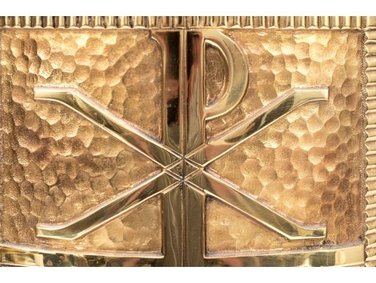 Brass Christian Chi-Rho Tabernacle