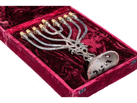 Silver Plated Menorah