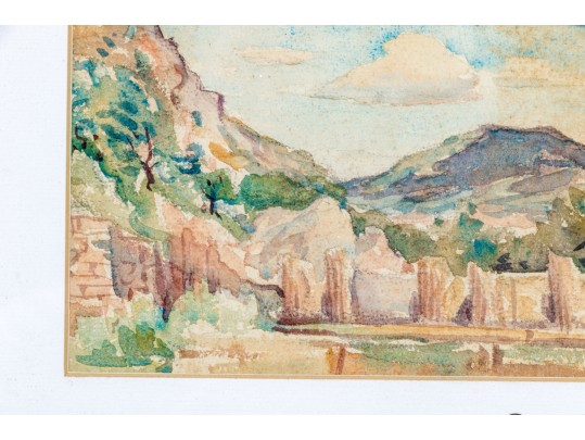 George Davidson (Polish-American, 1889-1965) Watercolor On Paper, Landscape