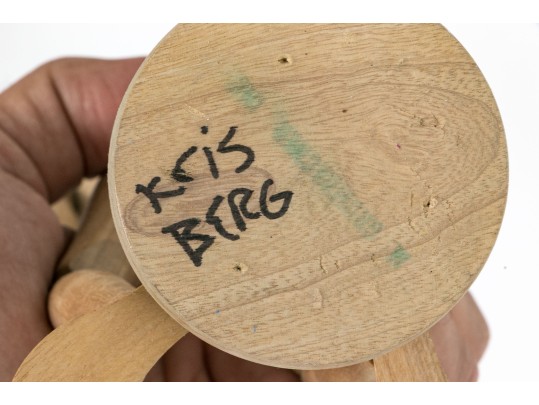 Collection Of Four Articulated Carved Wood Models