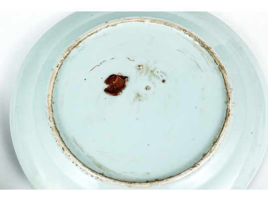 Four Chinese Export Blue And White Porcelain Bowls And Plates