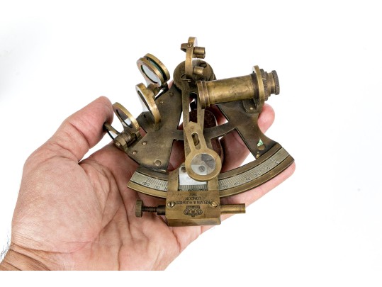 Antique Kelvin & Hughes London Brass Sextant
