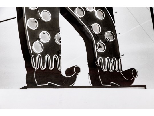 Large Photographic Print, Circus Liquor Sign
