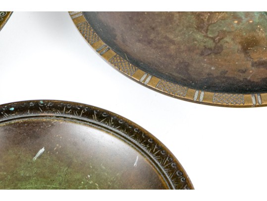 Just Andersen (Danish, 1884-1943) Three Bronze Bowls