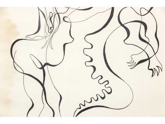 Signed Ltd Ed Lithograph, Women With Dragon, 1976