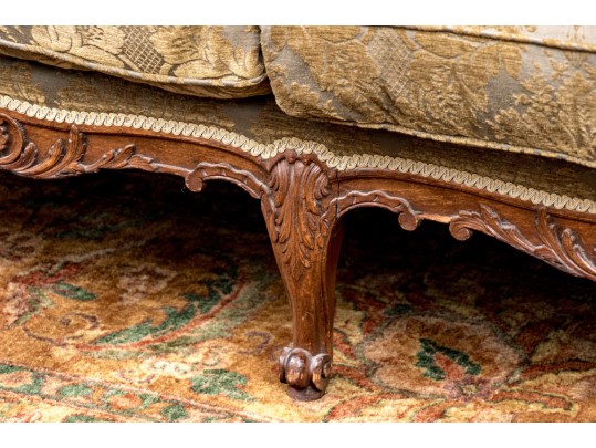 Antique Down Filled Louis XV Style Long Sofa