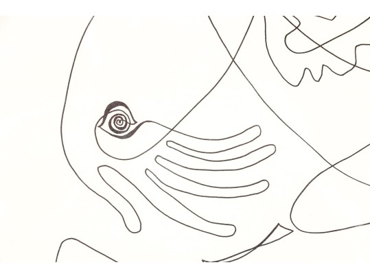 Signed Ltd Ed Lithograph, Figure Of A Man, 1976