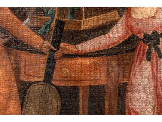 Antique Trumeau Mirror