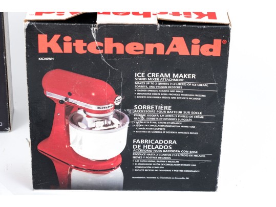 Variety Of Gadgets Including Waring Wine Center, KitchenAid Ice Cream Maker, Brookstone Massager