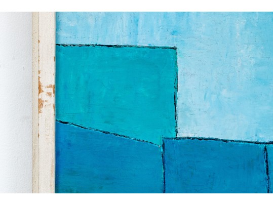 J. Lincoln Signed Acrylic On Board, Abstract, 1958