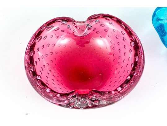 Four Mid-Century Glass Bowls