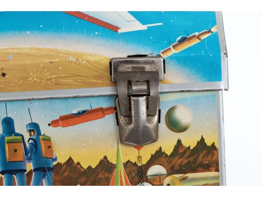 Two Vintage Lunch Boxes And Thermos