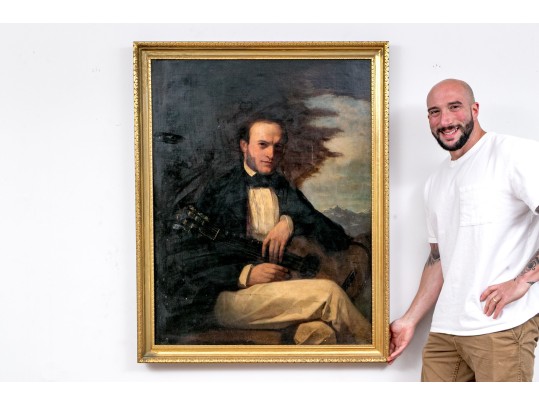 Oil On Canvas, Portrait Of A Gentleman