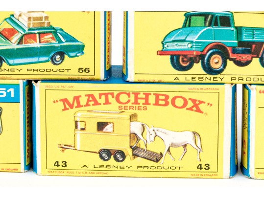 Group Of Six Matchbox Series Die Cast Vehicles