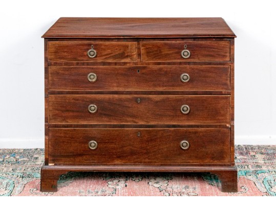 George III Mahogany Chest, Ca. 1820
