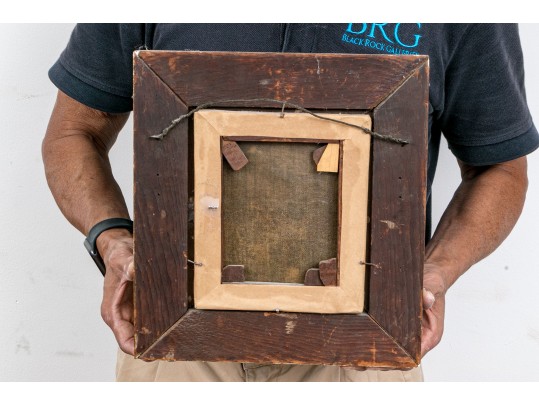 19th C. Italian School Signed Oil On Canvas Portrait Of A Young Woman