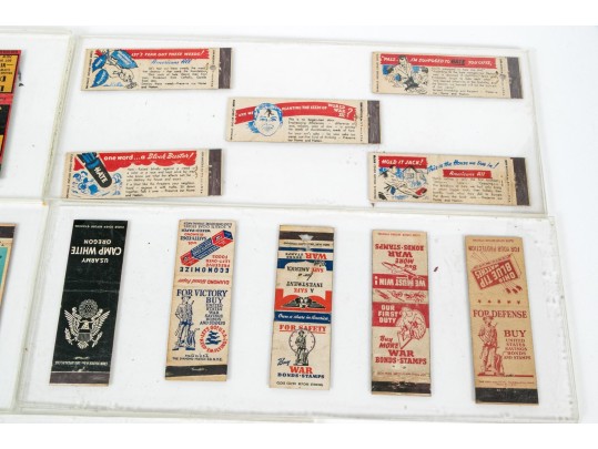 Collection Of Six Plexiglass Plaques With Vintage Match Strike Boxes