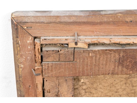 Two Antique Oil On Canvas Paintings Of Putti