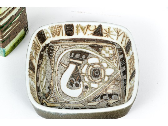 Nils Thorsson Mid-century Royal Copenhagen Ceramic Vase And Bowl