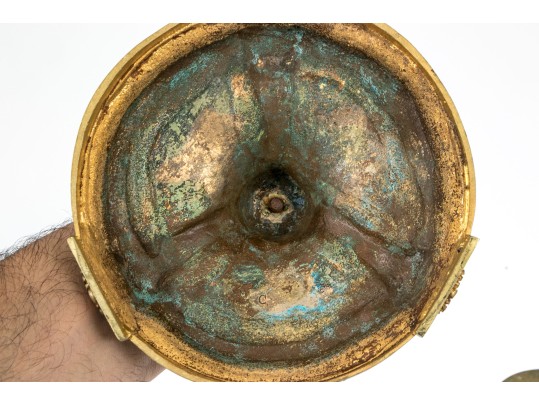 Louis XVI Style Gilt Bronze Figural Vestal Virgins Candlesticks