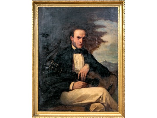 Oil On Canvas, Portrait Of A Gentleman