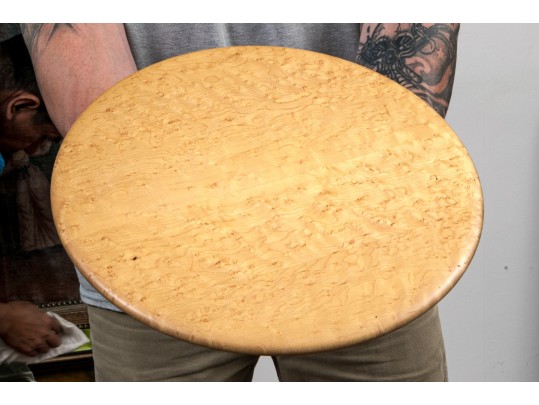 Edward Wohl Birds Eye Maple Rotating Lazy Susan