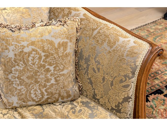 Vintage Down Filled Louis XV Style Sofa