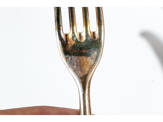 Elegant Art Nouveau Style Flatware Service, Likely Siecle 