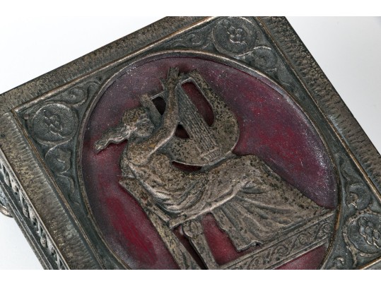 Oscar Bach (American, 1884-1957) Pair Of Hinged Boxes With Neoclassical Figures