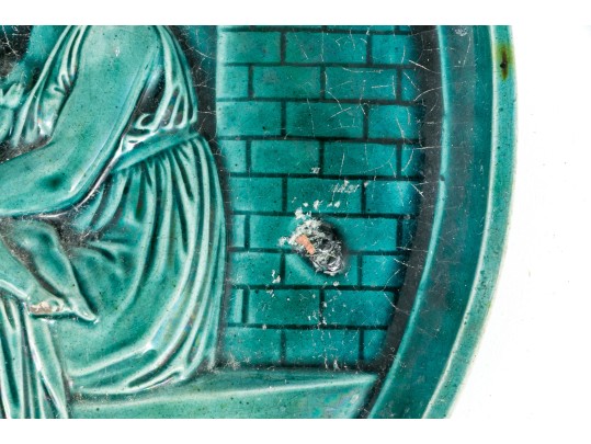 Pair Of Neoclassical Ceramic Plaques, Likely Scottish Dunmore