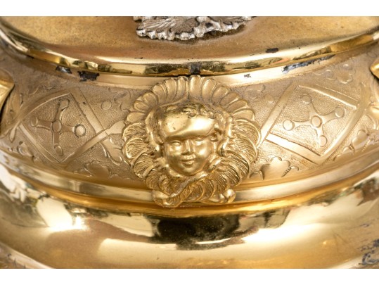 Lavishly Decorated Brass Catholic Monstrance