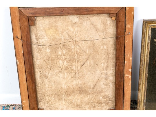 Horacio Rentería Rocha (Mexican, 1912-1972) Oil On Canvas, Girl With Butterflies And Dog