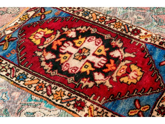 Hand-Knotted Wool Prayer Mat, 3'-2