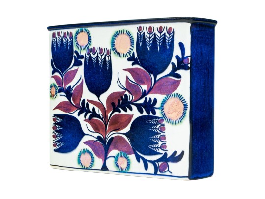 Nils Thorsson Mid-century Royal Copenhagen Ceramic Rectangular Vase