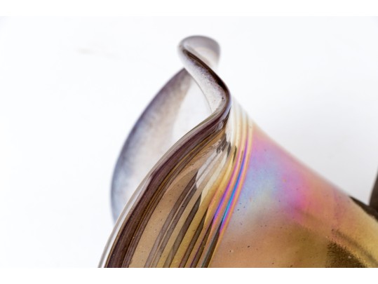 Todd Phillips (American [NC], 20th C.) Hand-Blown Glass Pendant Light, Signed And Dated