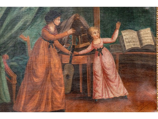 Antique Trumeau Mirror