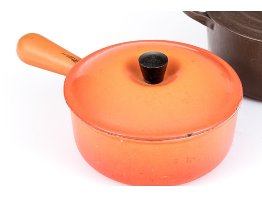 Group Of Three Vintage Le Creuset Lidded Cooking Wares