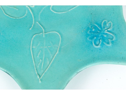Van Briggle Hand-decorated Star Form Ceramic Plate