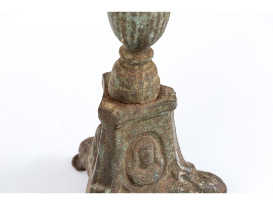 Pair Of Iron Candlesticks