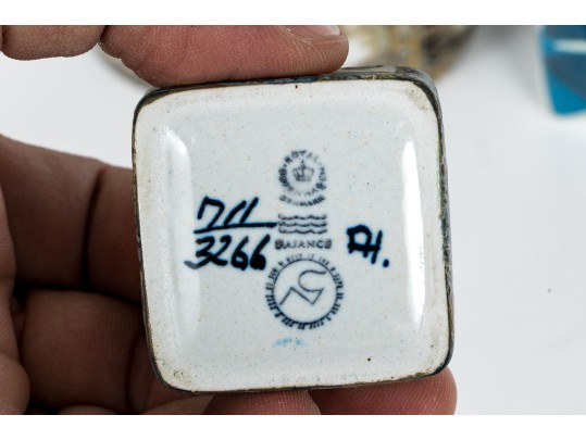 Group Of Three Nils Thorsson Mid-century Royal Copenhagen Painted Ceramics