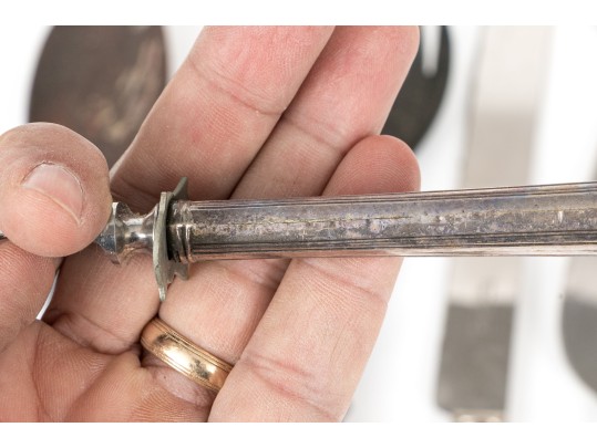 Variety Of Serving Utensils Including Sterling Silver Handles