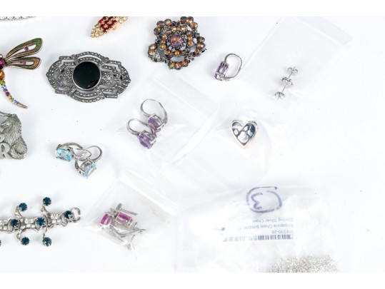 Large Collection Vintage Costume Jewelry