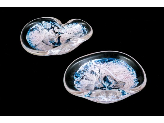 Pair Of Mid-Century Murano Glass Bowls