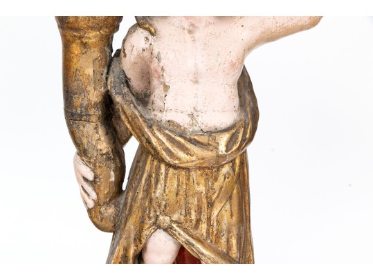 Pair Of Antique Italian Angel Candlesticks