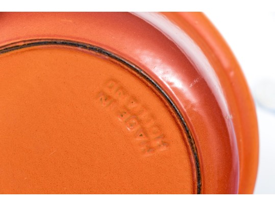 Duo Of Dutch Enameled Cast Iron Lidded Casseroles