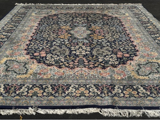 Hand-Knotted Wool Carpet, 10'-4