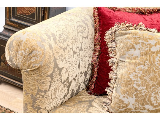 Antique Down Filled Louis XV Style Long Sofa